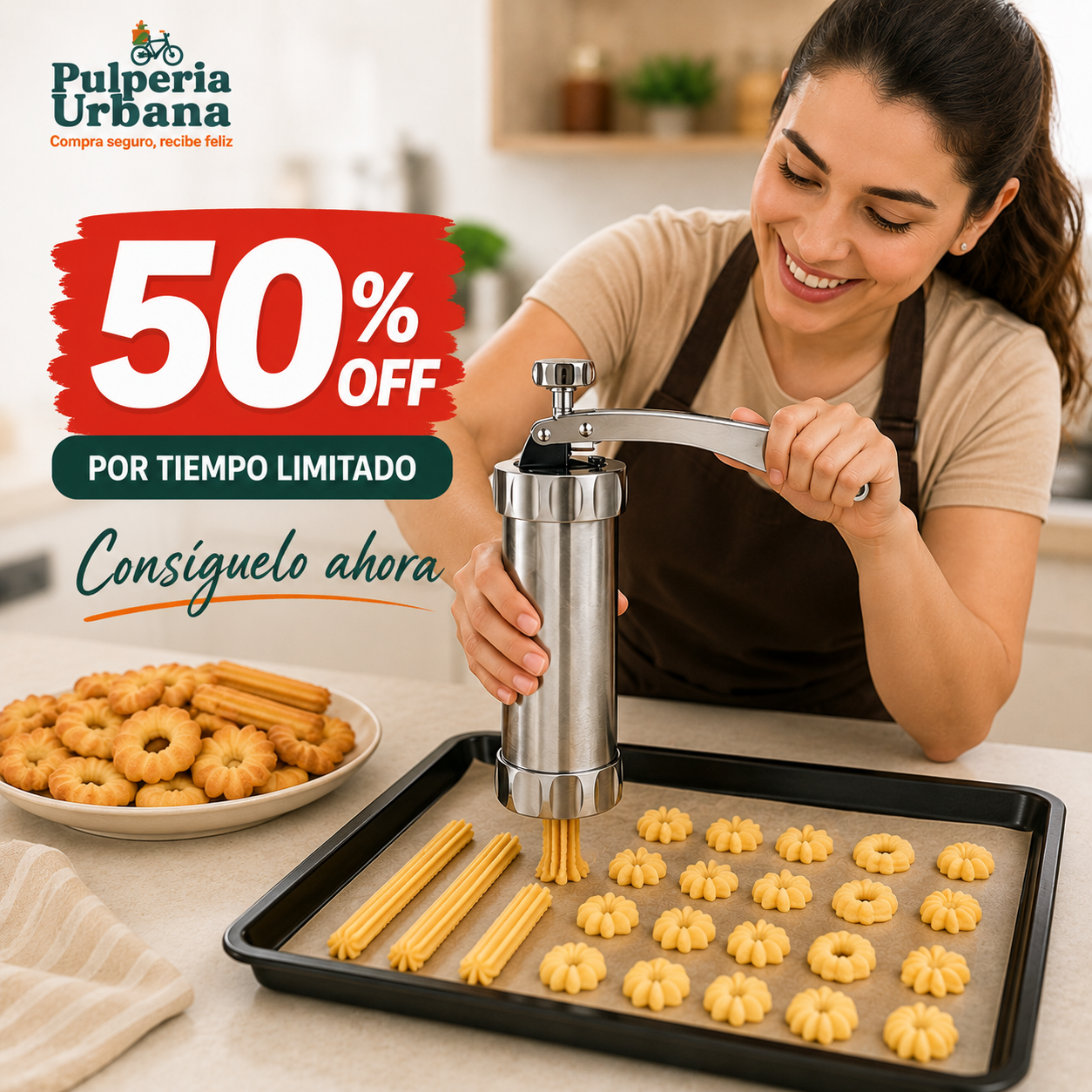 DecoraPro - MAQUINA PARA HACER GALLETAS 20 FIGURAS