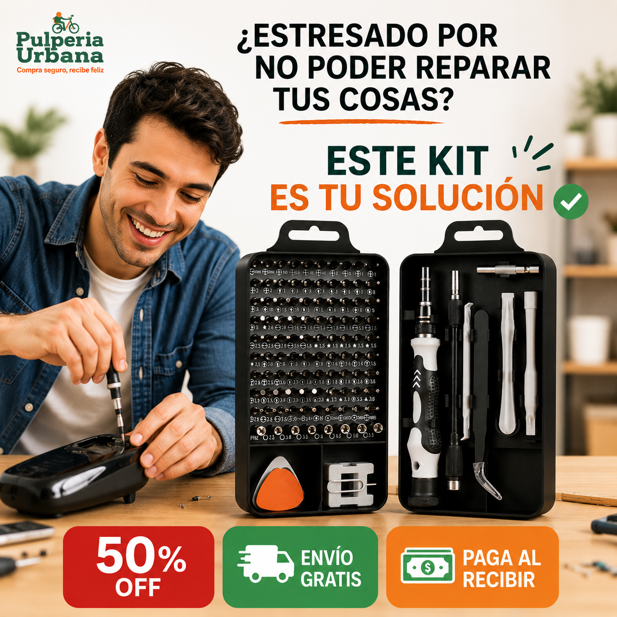 TorxPro - Kit Desatornillador Herramientas 115 Pc