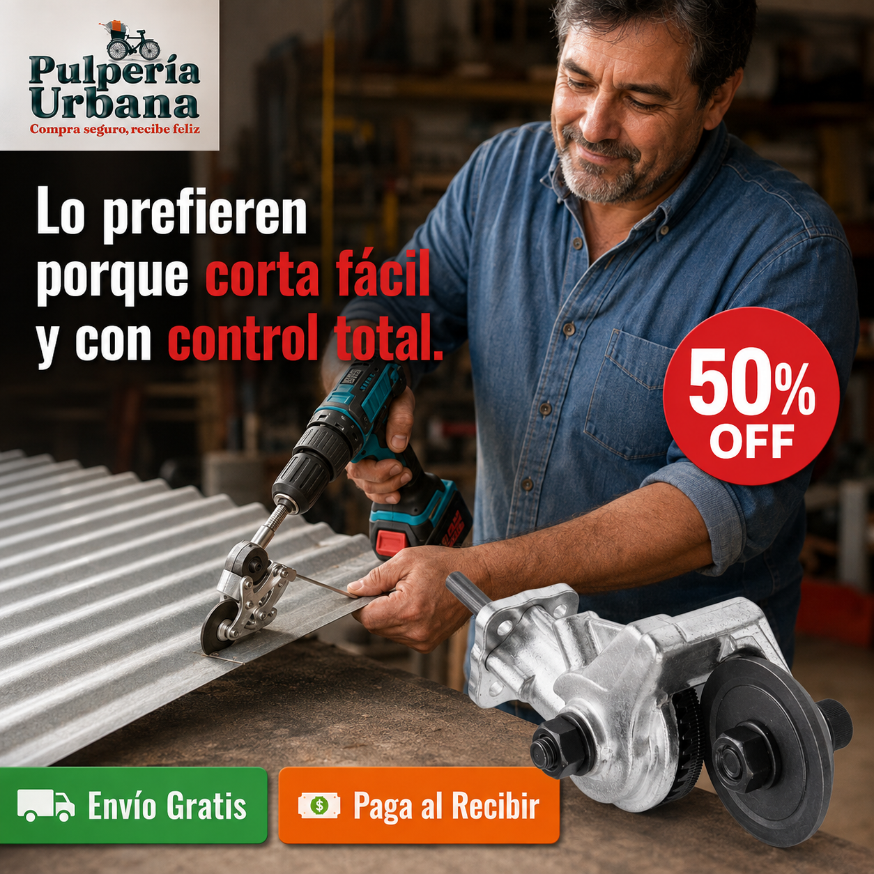 PlacaCut - CORTADOR DE PLACAS PARA TALADRO INALAMBRICO