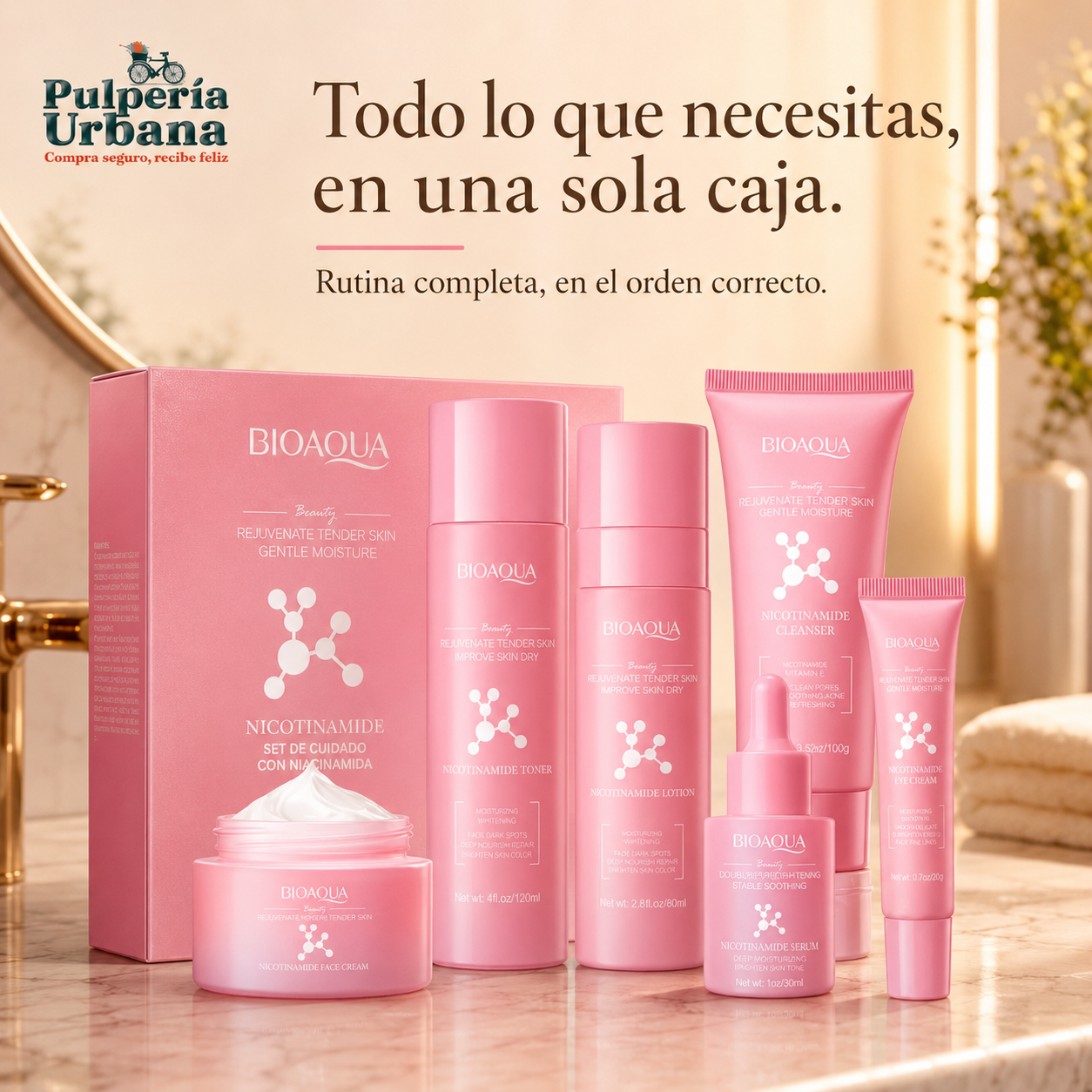 Kit Skincare Bioaqua Rutina Facial