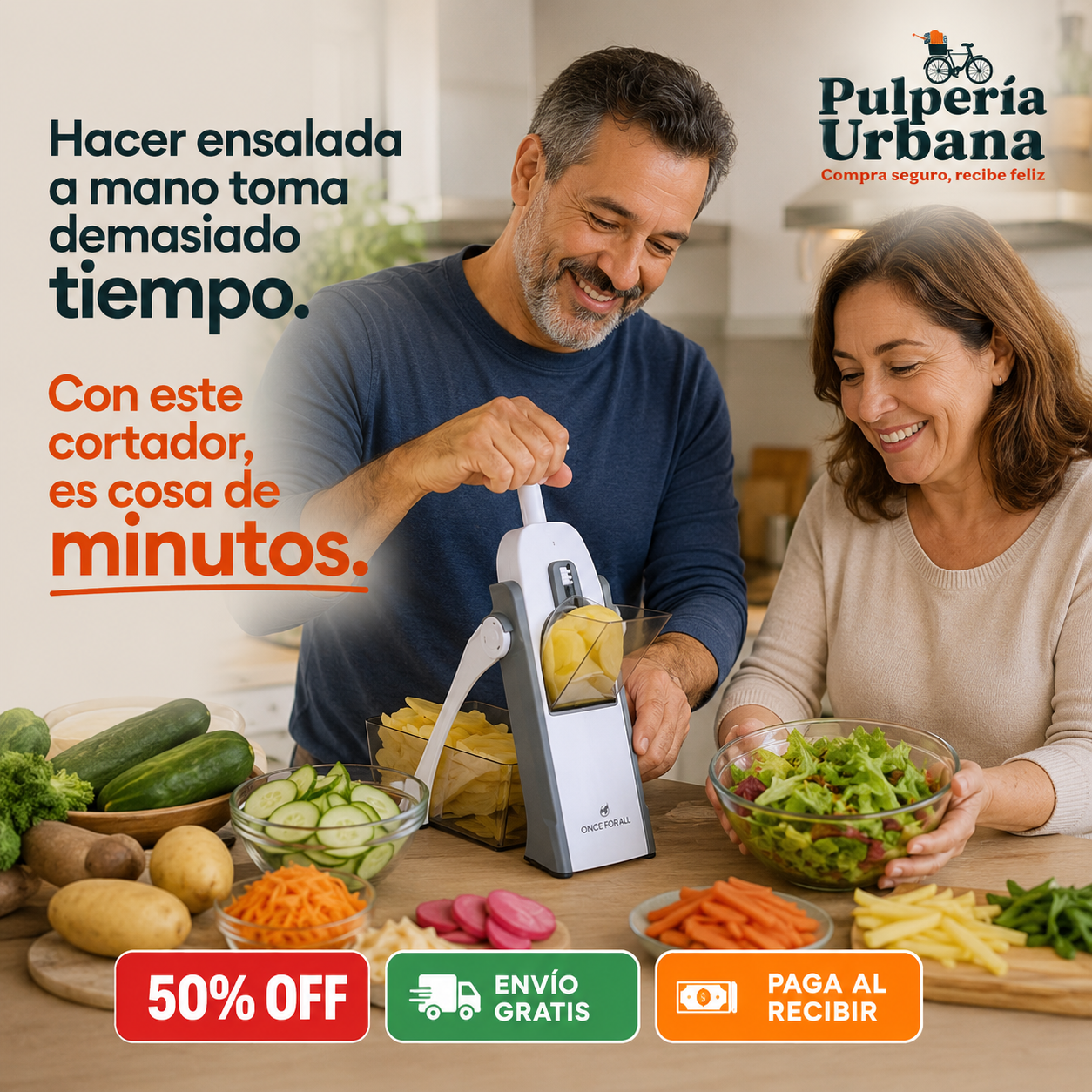 SliceMax - CORTADOR RALLADOR DE VERDURAS Y FRUTAS