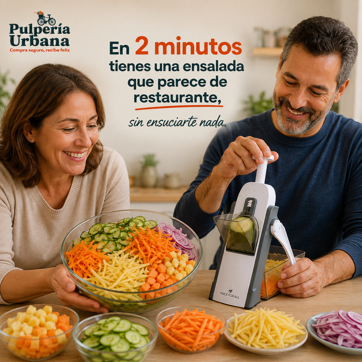 SliceMax - CORTADOR RALLADOR DE VERDURAS Y FRUTAS