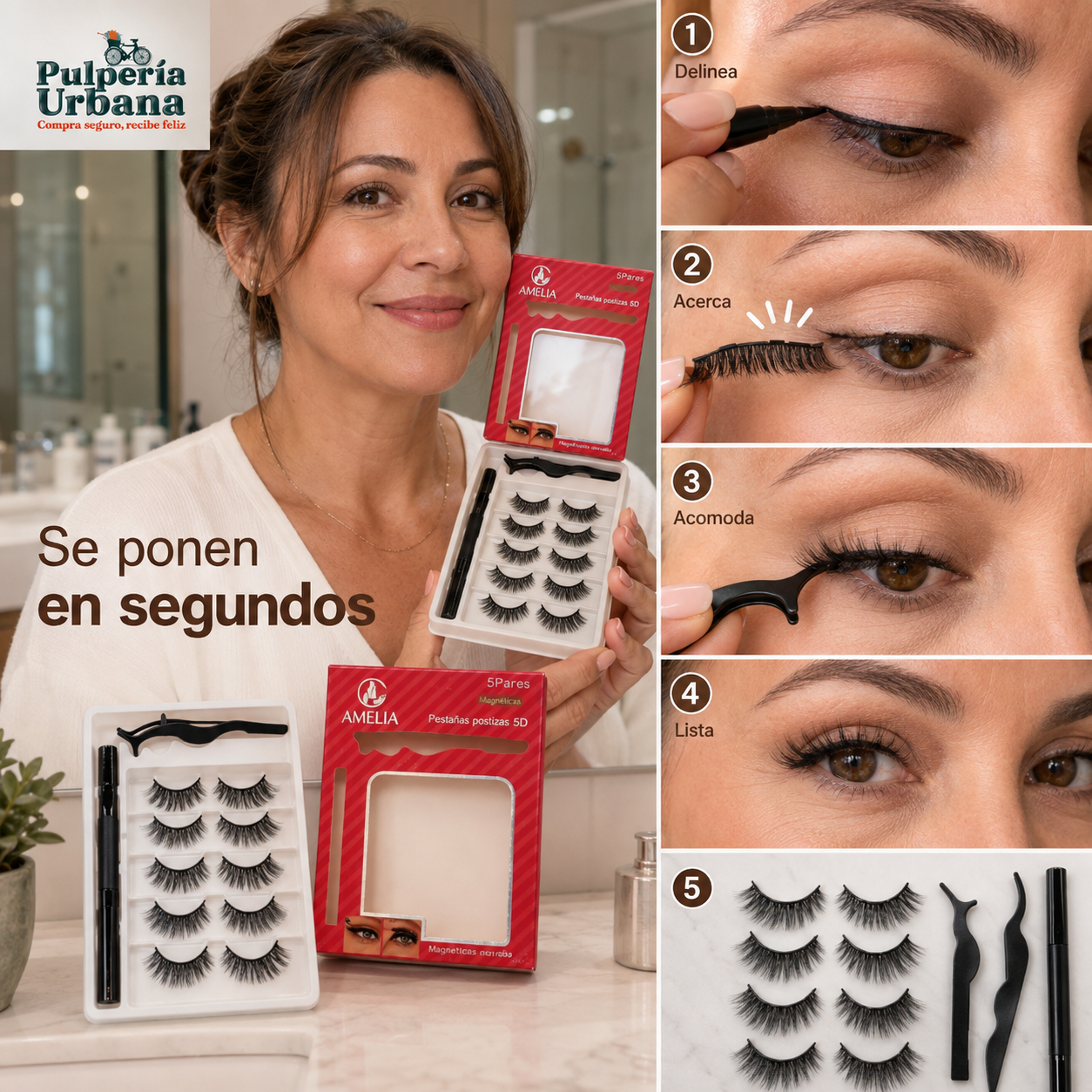 Pestañas Magnéticas Reutilizables
