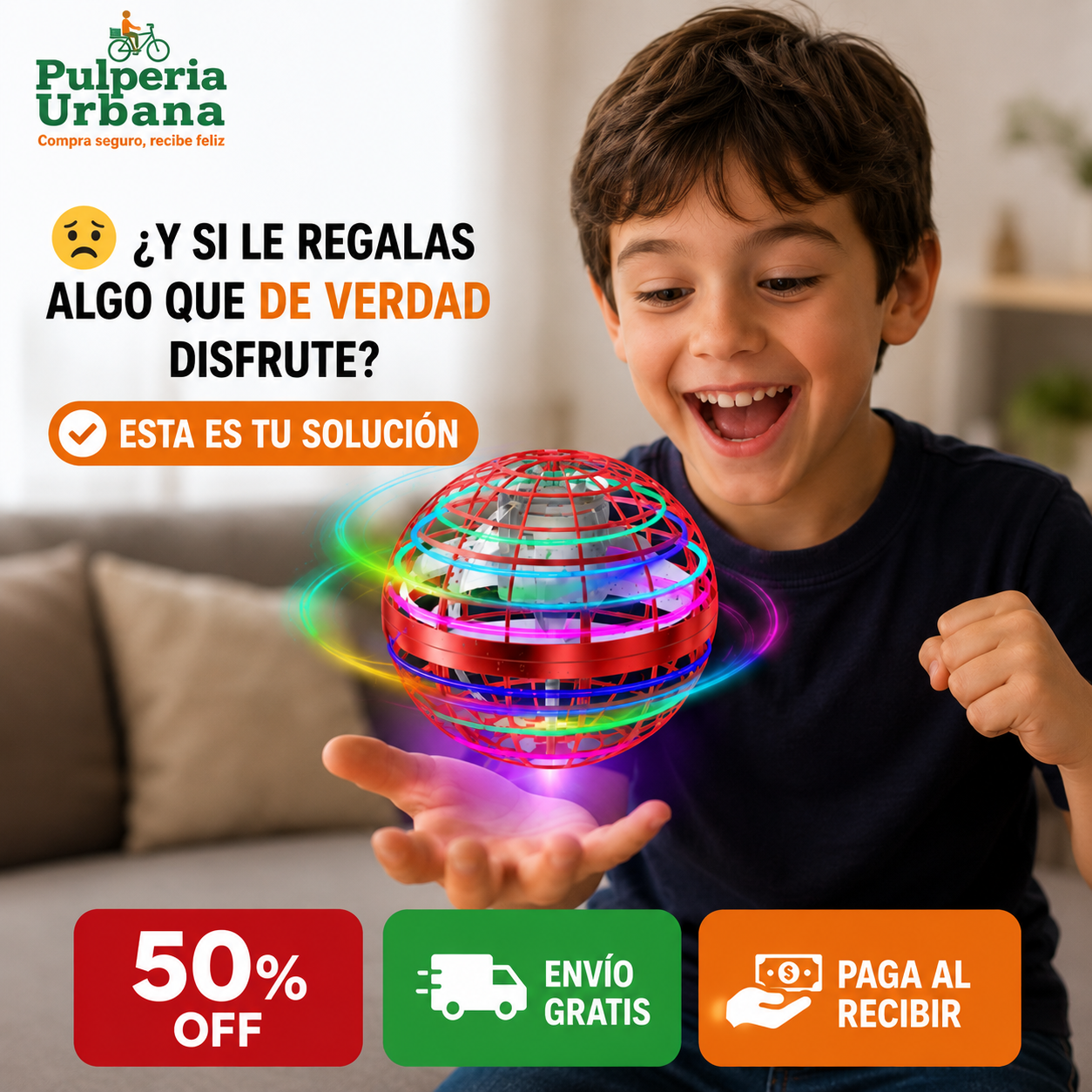 Pelota Drone Con Sensor Ufo Fly Nova