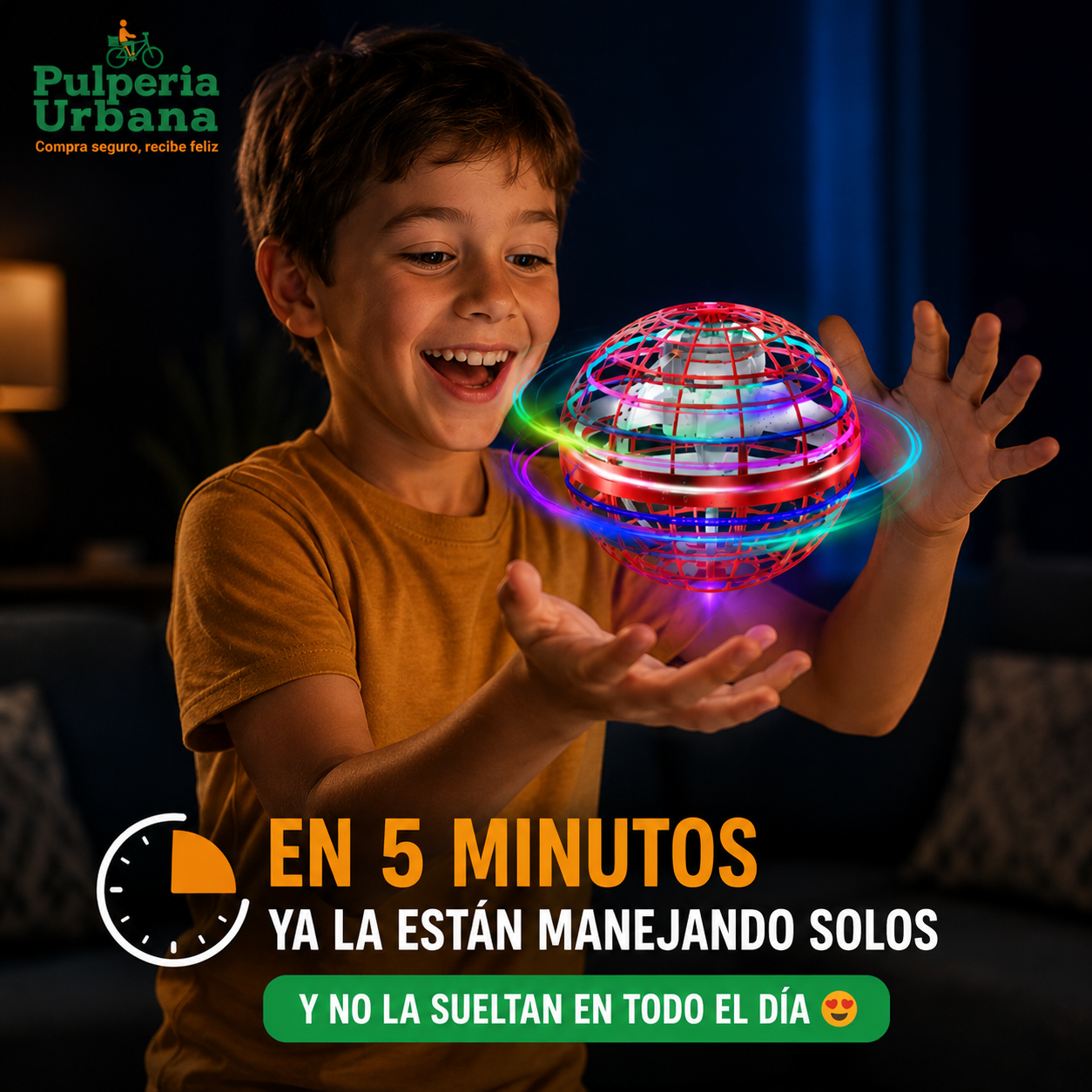 Pelota Drone Con Sensor Ufo Fly Nova