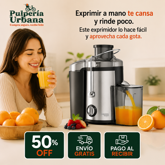 ExprimePro - Extractor Exprimidor Saca Jugo Eléctrico