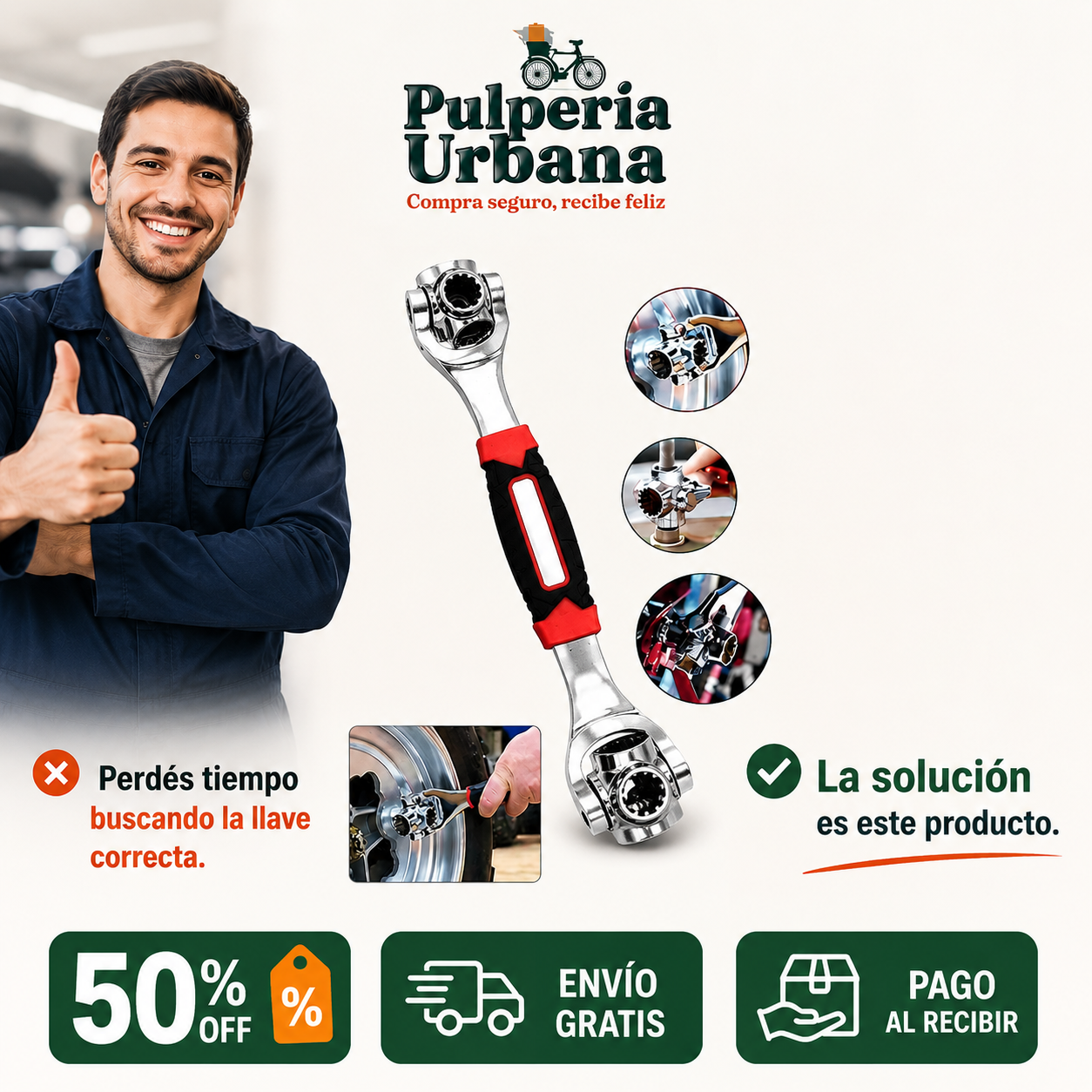 MultiTuerca - LLAVE UNIVERSAL 48-1