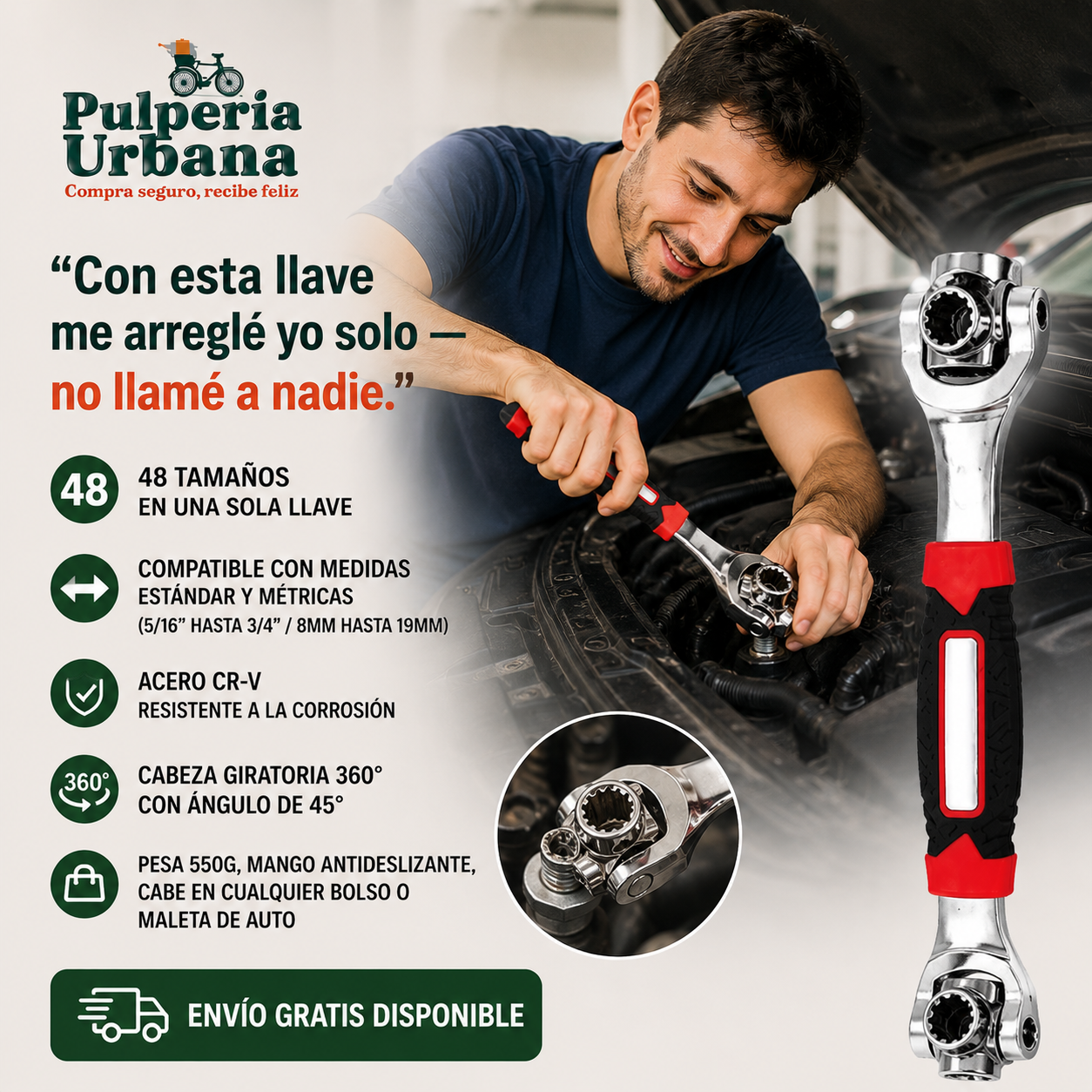 MultiTuerca - LLAVE UNIVERSAL 48-1