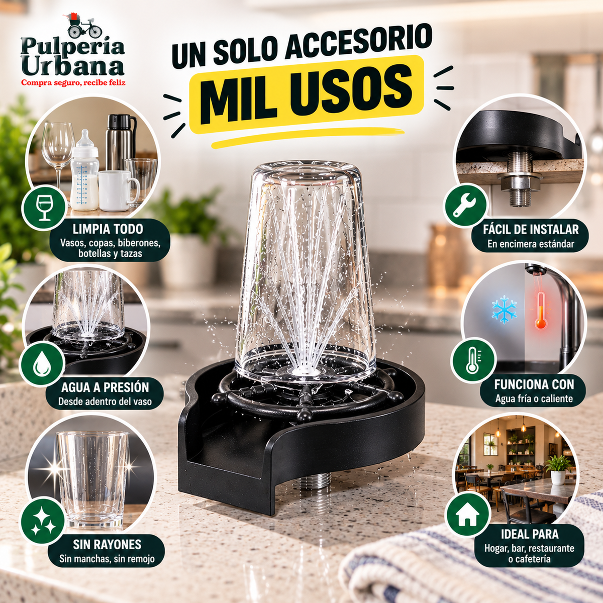 Vasitux™ - Limpia vasos y copas sin tallar ni esperar