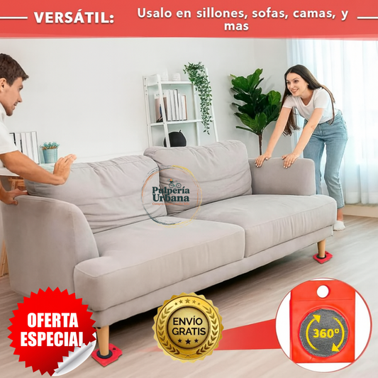 Levanta Fácil - Mueve tus muebles sin esfuerzo y sin rayar el piso