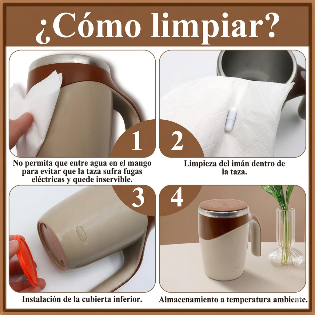 Taza AutoMix — Mezcla perfecta en segundos
