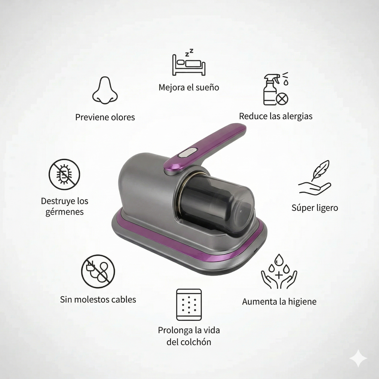 AcaroClean - Elimina ácaros, polvo y bacterias de tu hogar en un solo paso