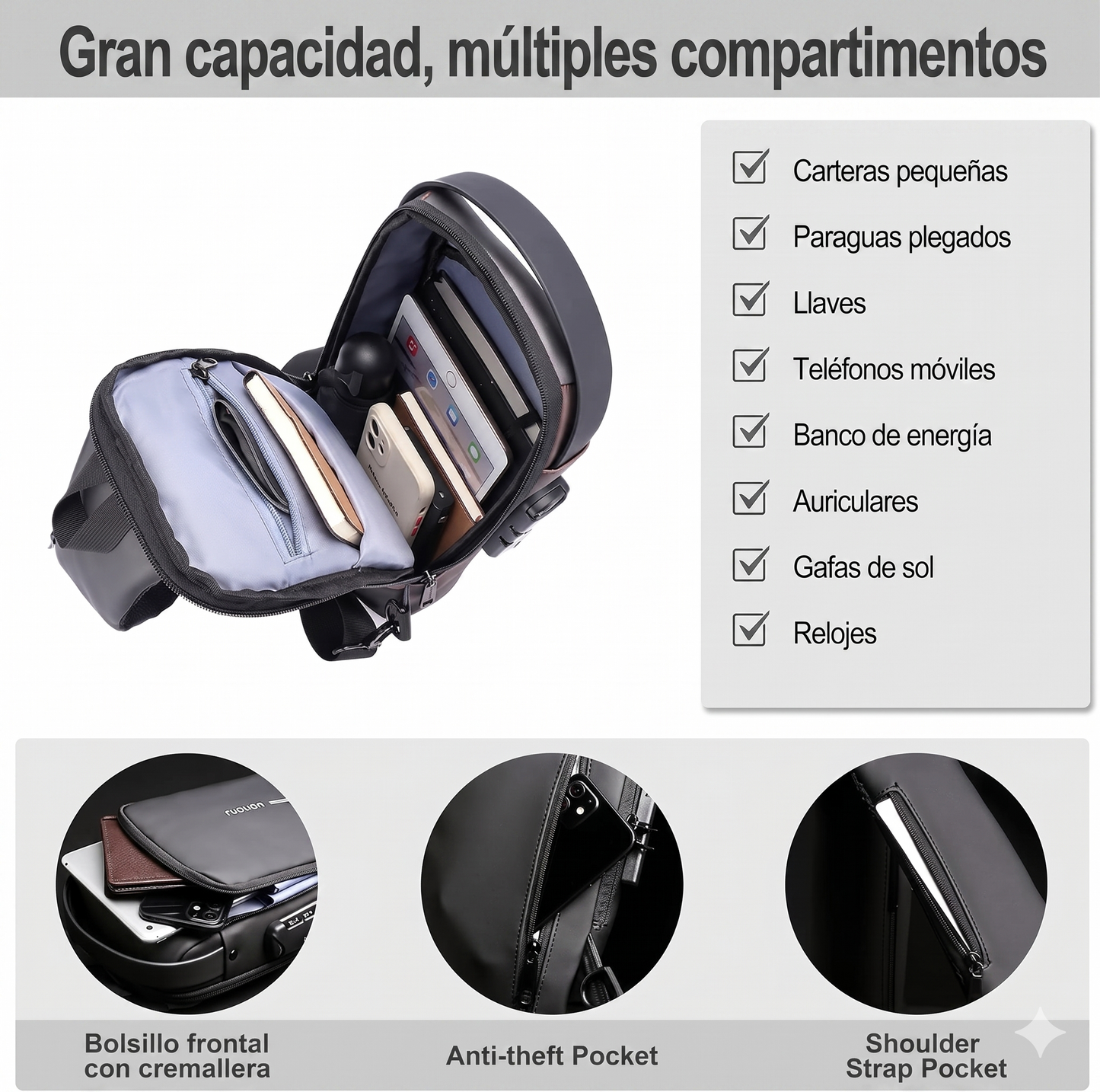 Bolso Mochila Antirobo