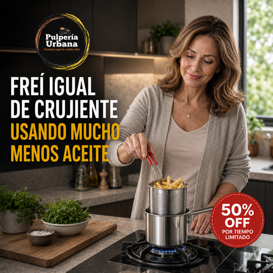Olla acero 304 inoxidable para freir
