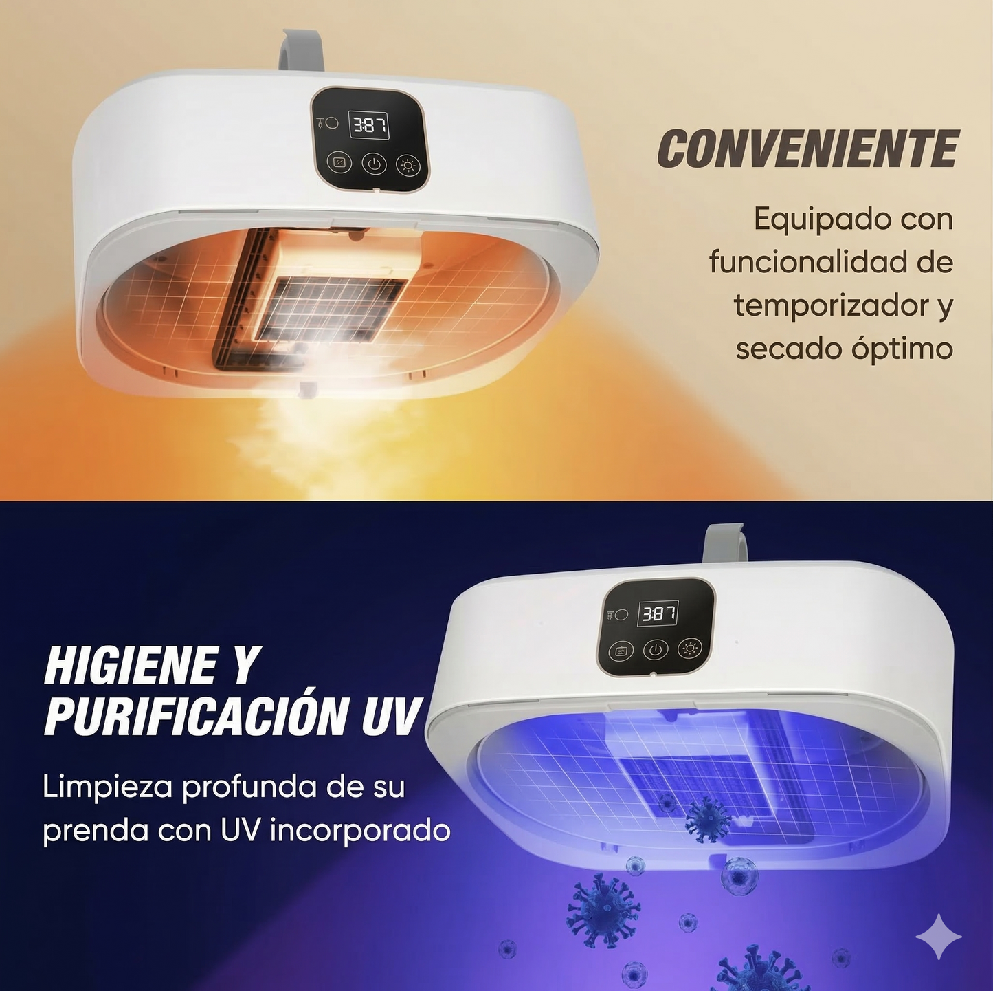 SecaFácil — Ropa seca y desinfectada, sin tendedero ni clima en contra