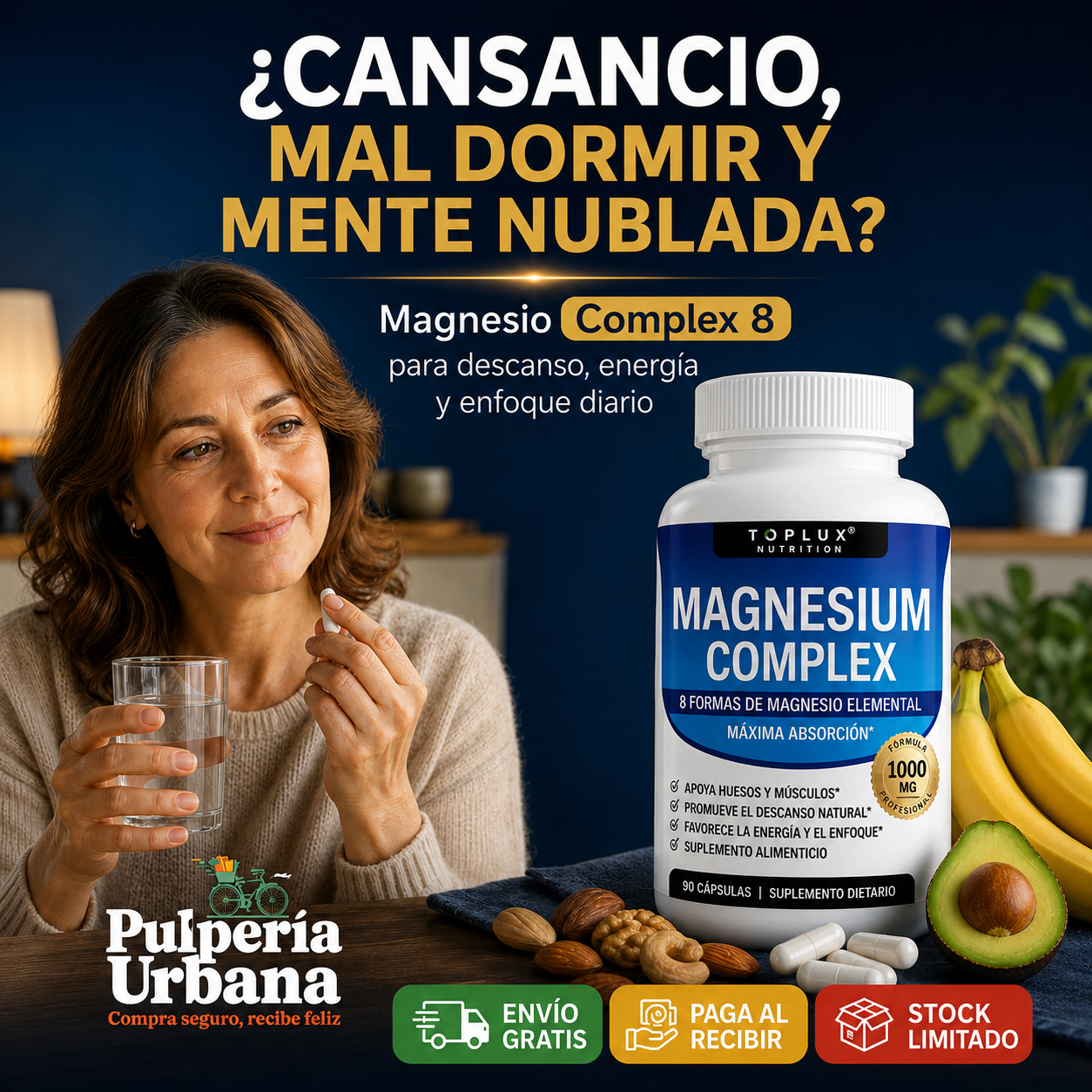 Magnesio complex 8 elementos 1000 MG