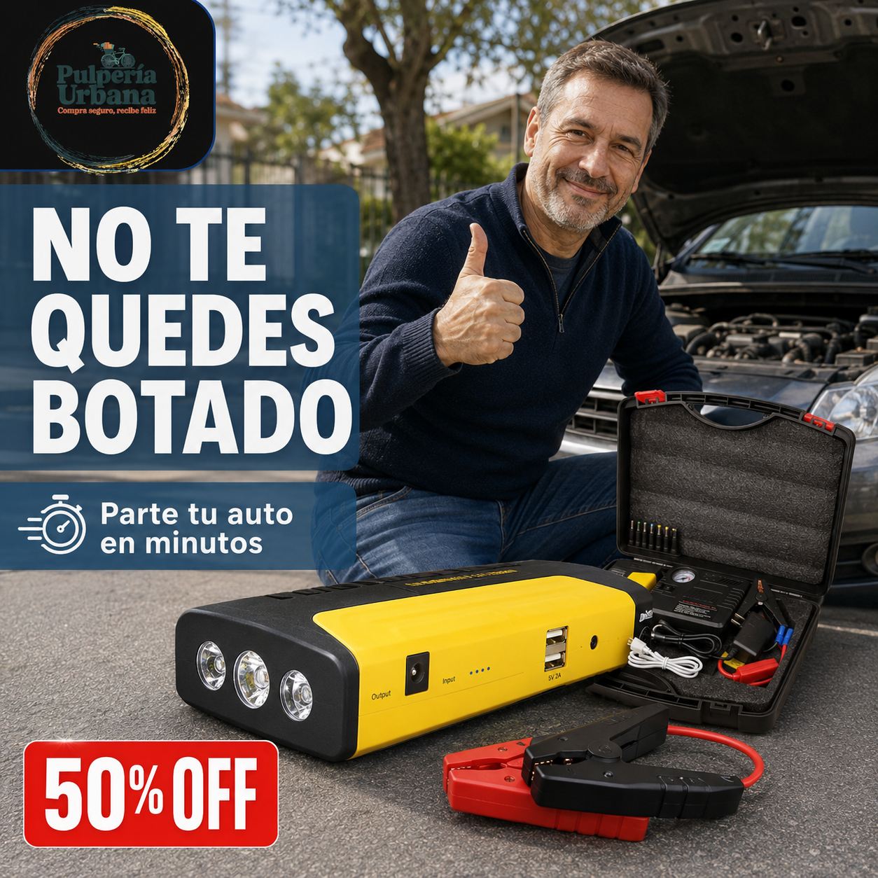 AutoRescate Pro - Kit partidor + Compresor