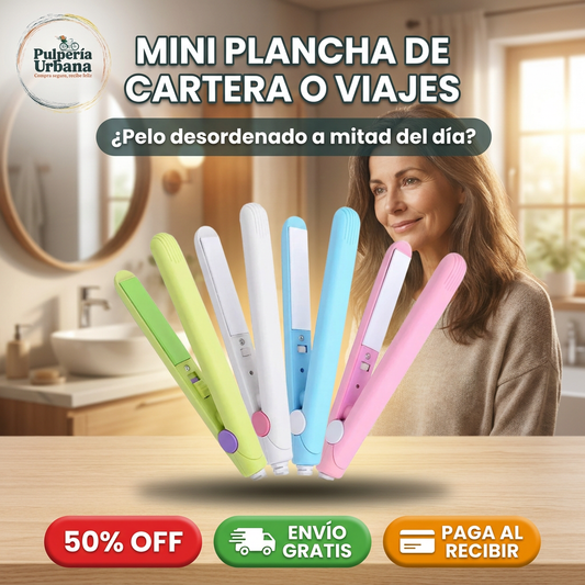 Mini Plancha Portátil — Alisadora de Cartera y Viajes