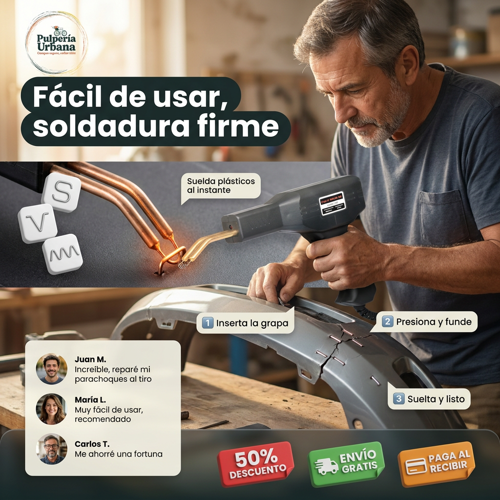 Grapadora Térmica Pro — soldador de plásticos con grampas