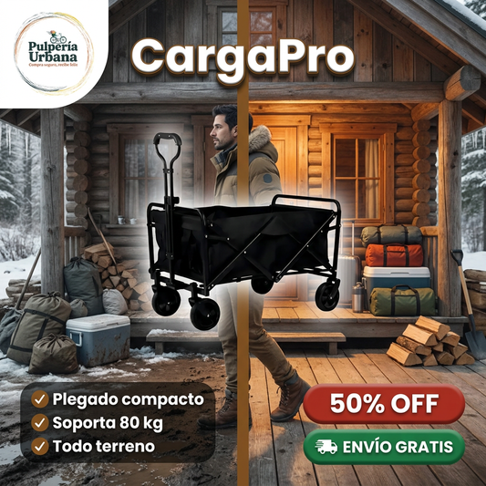 CargaPro — Carrito plegable para camping y hogar