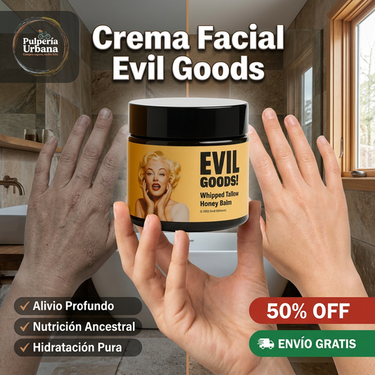 Crema Facial Evil Goods — bálsamo nutritivo para piel sensible
