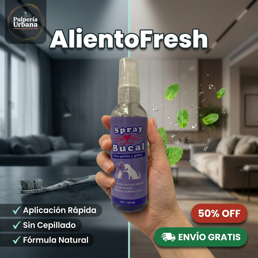 AlientoFresh — Spray Oral para Mascotas