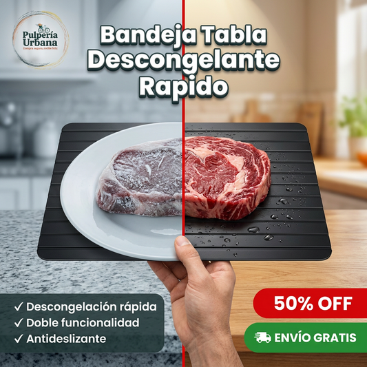 Bandeja Descongelante Rápida — aluminio conductor sin electricidad
