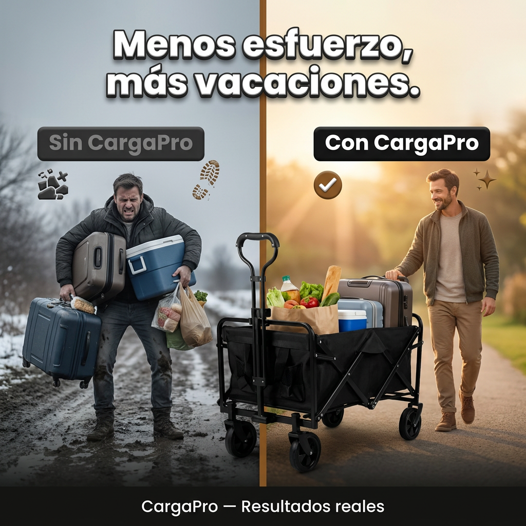 CargaPro — Carrito plegable para camping y hogar