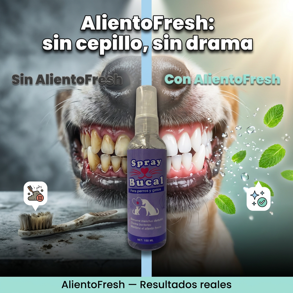 AlientoFresh — Spray Oral para Mascotas