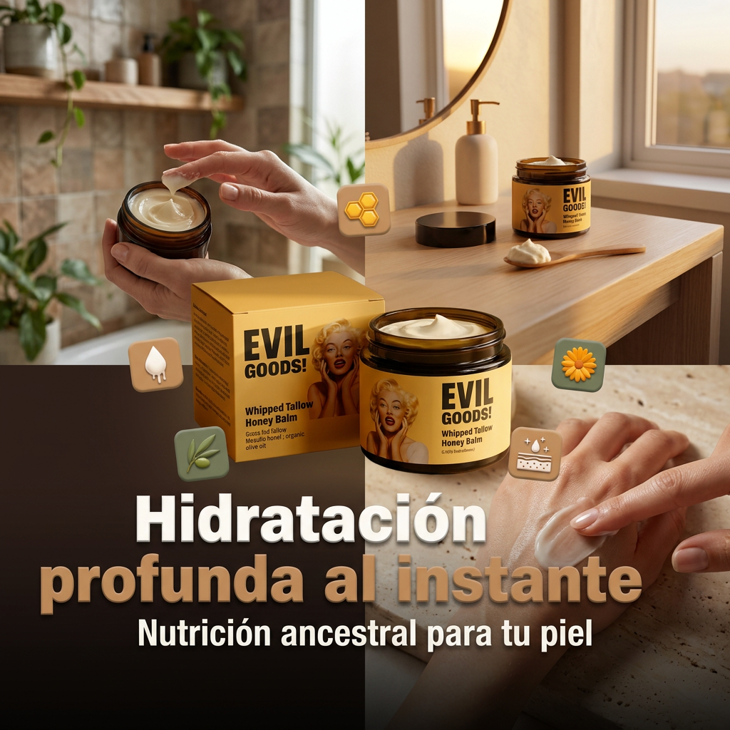 Crema Facial Evil Goods — bálsamo nutritivo para piel sensible