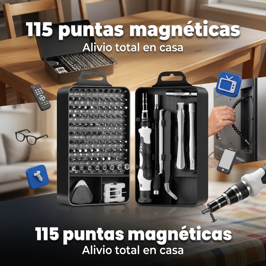 TorxPro — Kit 115 puntas de precisión
