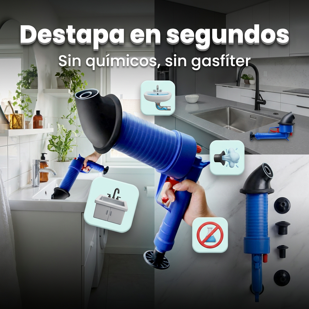 Destapa Aire Pro — destapador de cañerías a presión