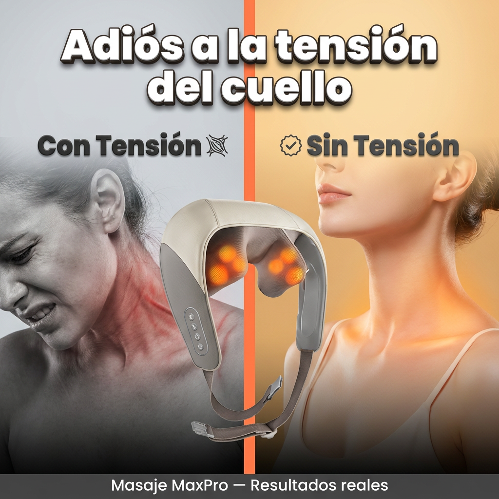 MasajeMax — Masajeador de cuello y hombros con calor