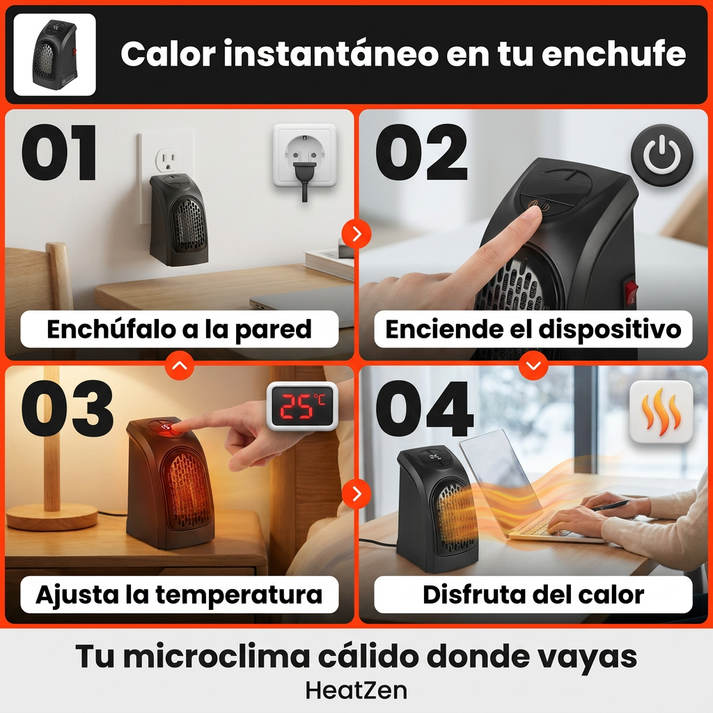HeatZen — Calefactor portátil compacto