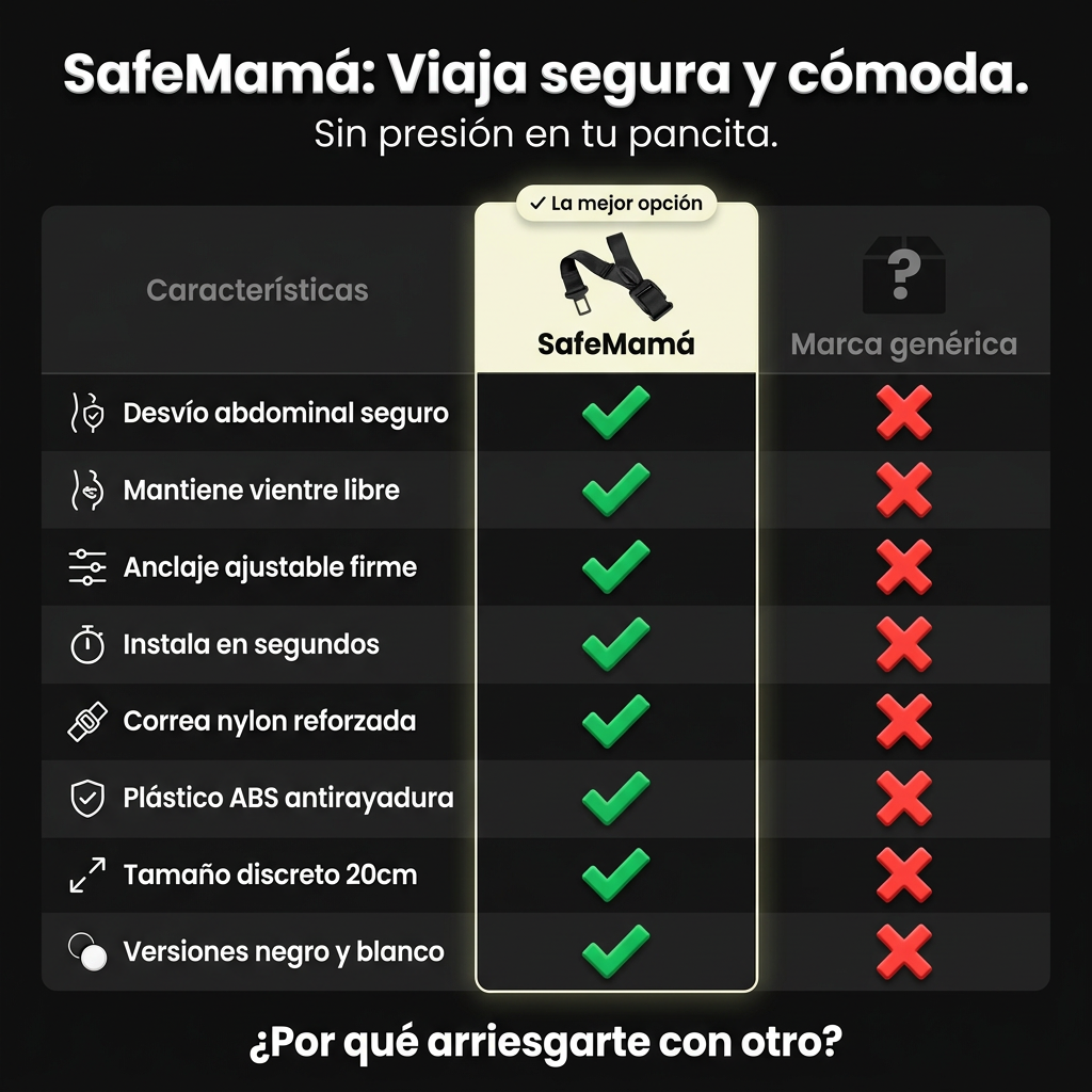 SafeMamá — Adaptador de cinturón para embarazadas
