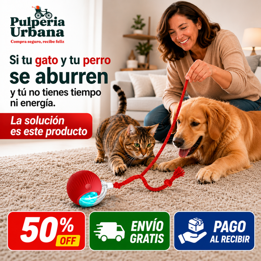 RunRoll - Pelota inteligente Mascota con cuerda