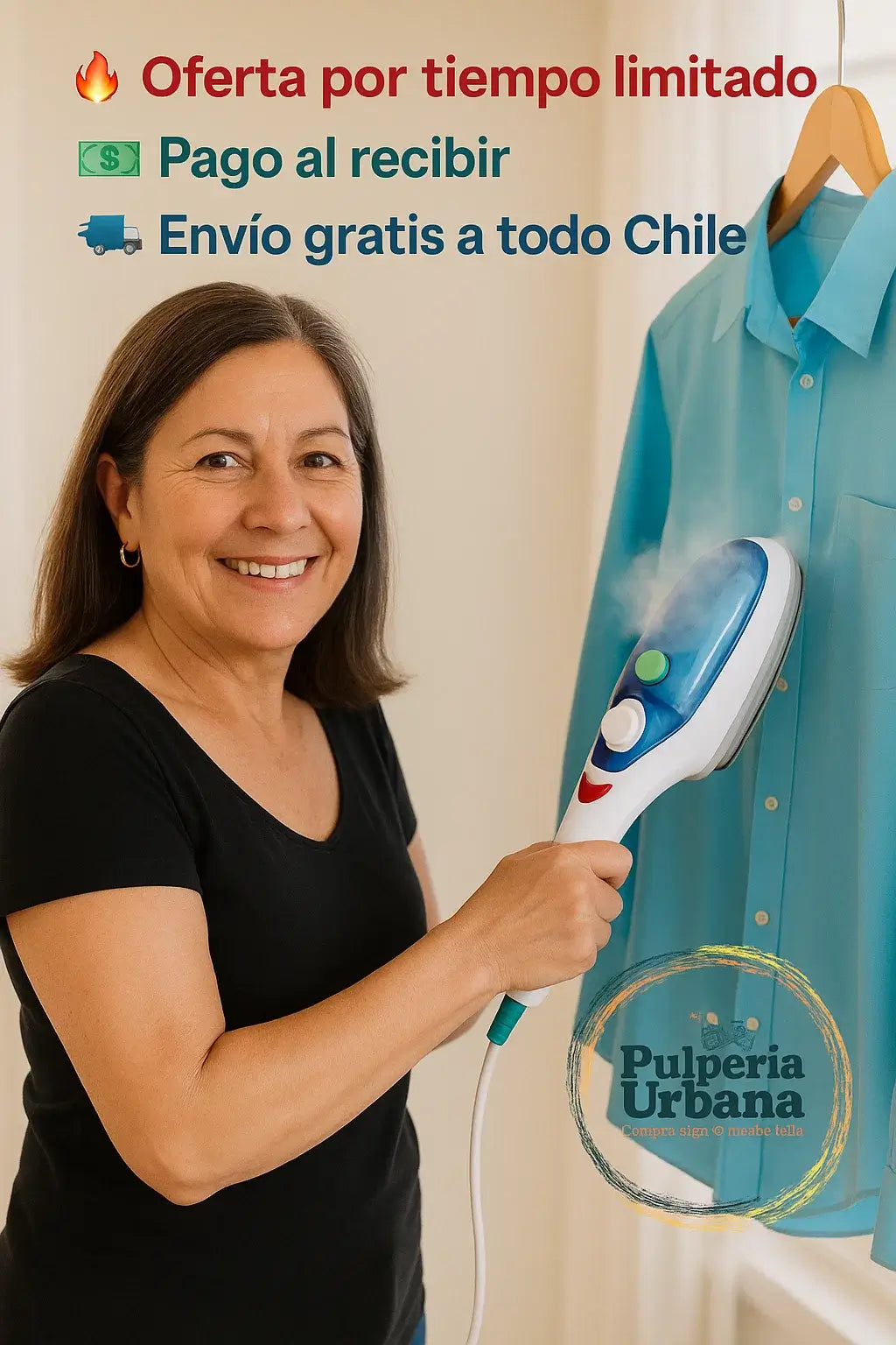 🌟 PLANCHA DE VAPOR PORTÁTIL