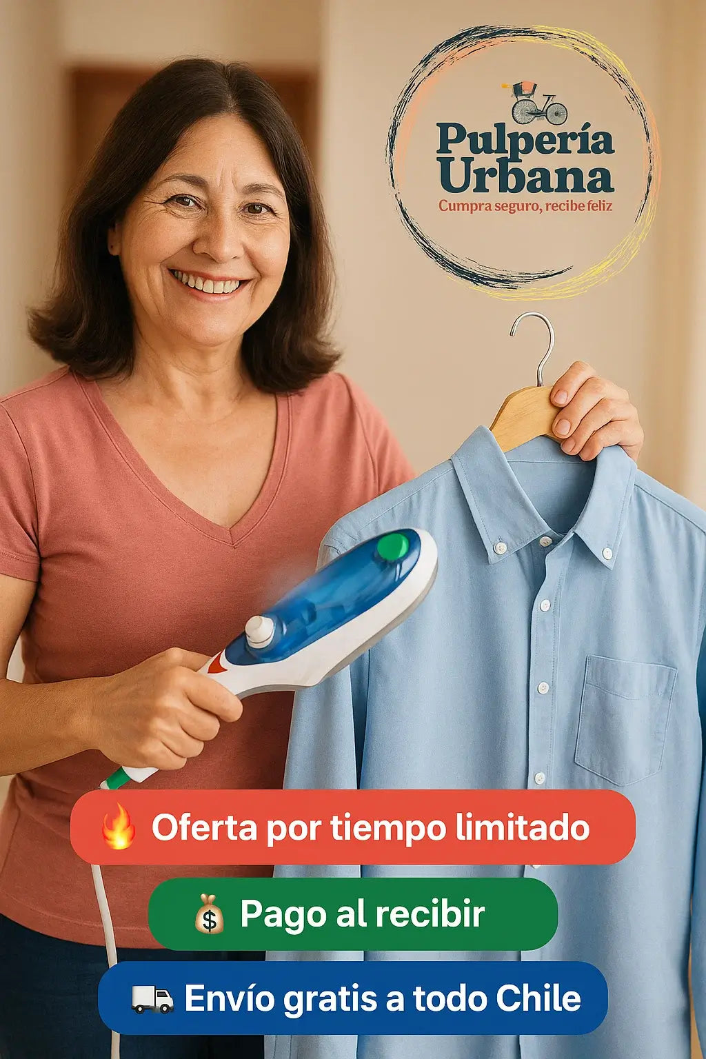 🌟 PLANCHA DE VAPOR PORTÁTIL