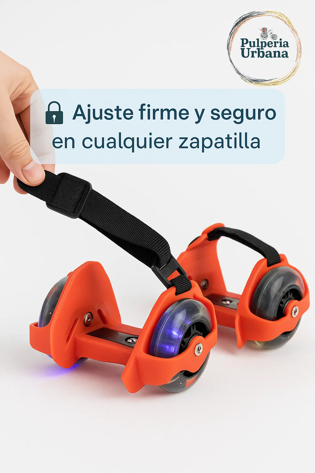 Patín Ajustable Luces Led Para Zapatilla