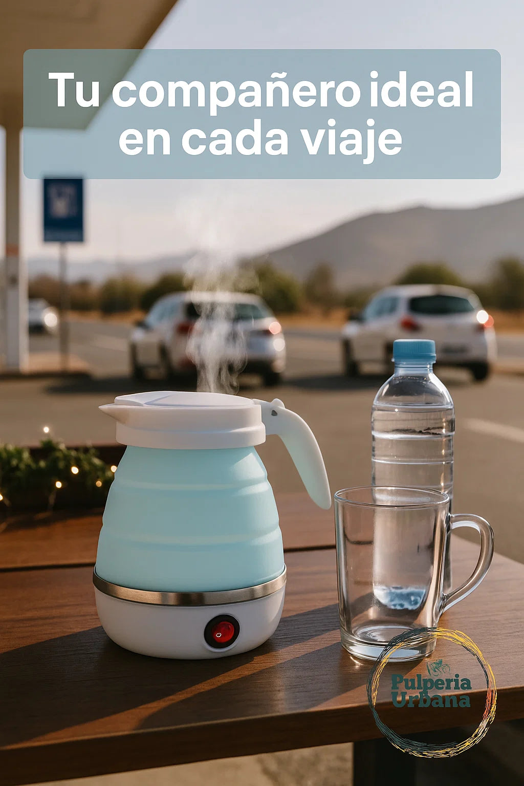 Hervidor Eléctrico Portátil Mini Plegable