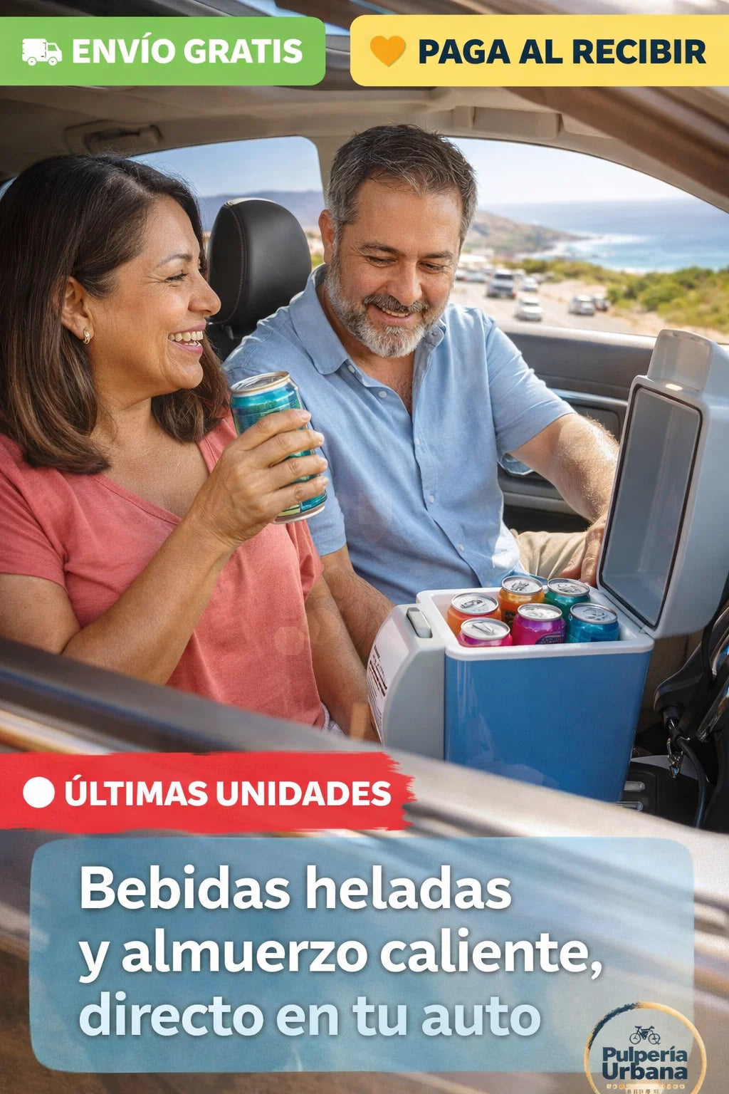 Mini Cooler con Portavasos