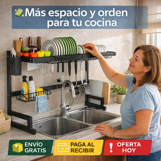 Rack Escurridor Seca Plato 85cm