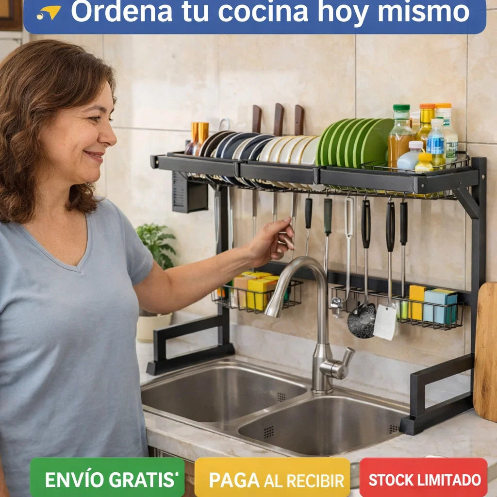 Rack Escurridor Seca Plato 85cm