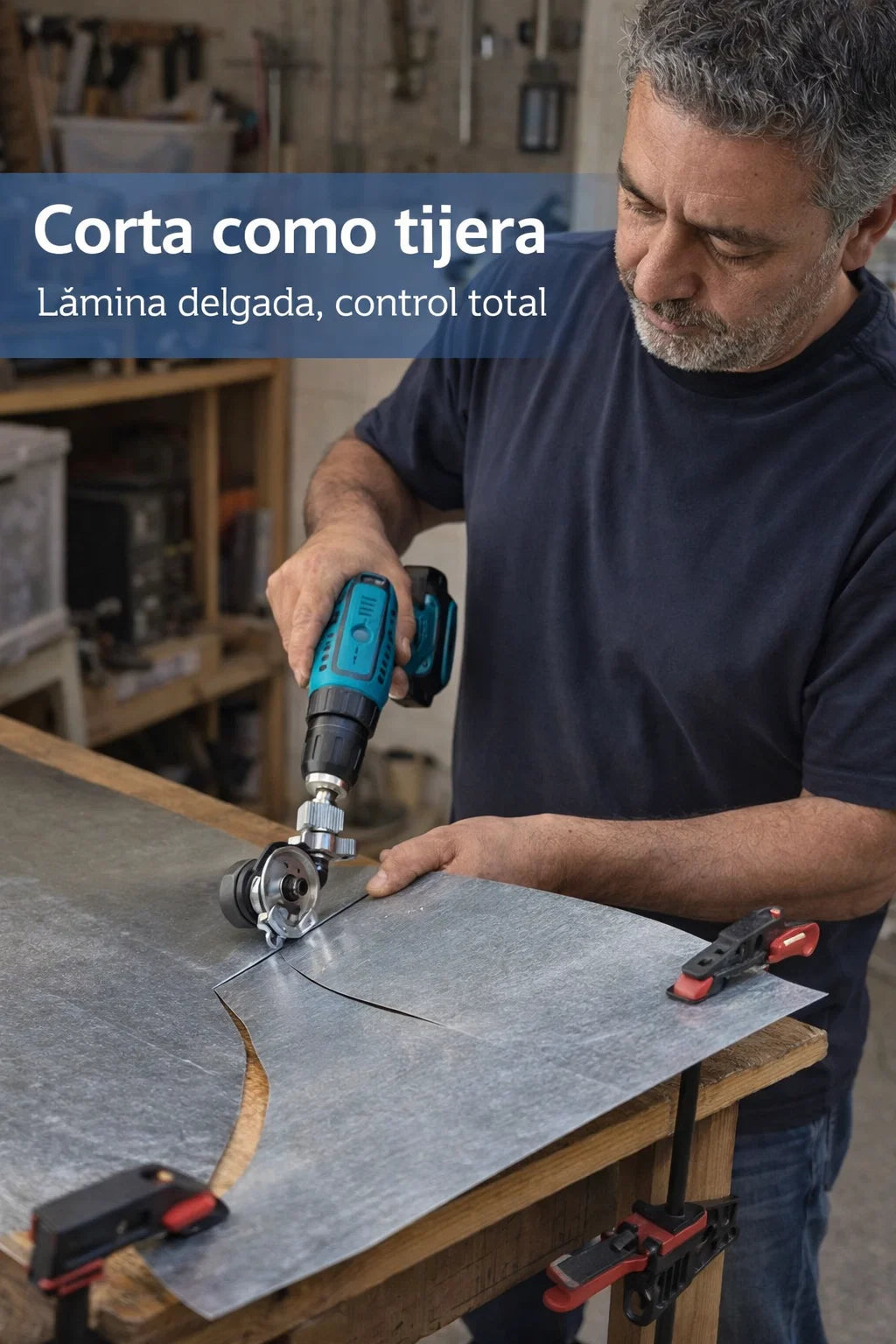 Adaptador Cortador De Lata Para Taladro