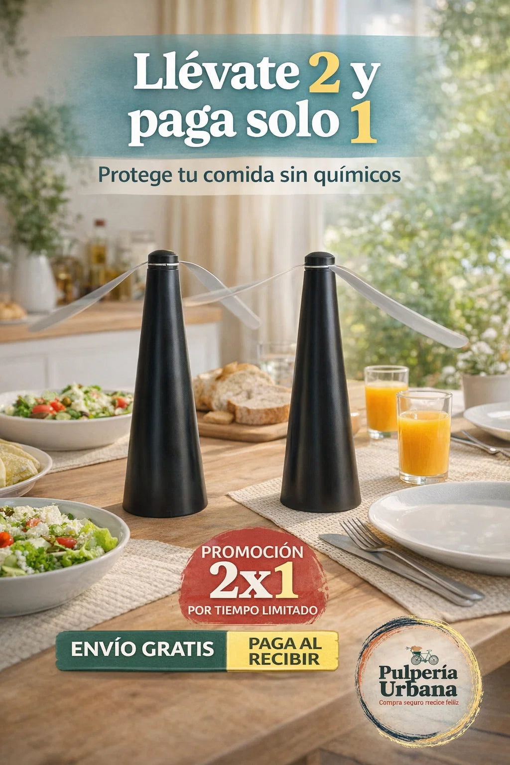 Automatic Mosca Ventilador 2x1