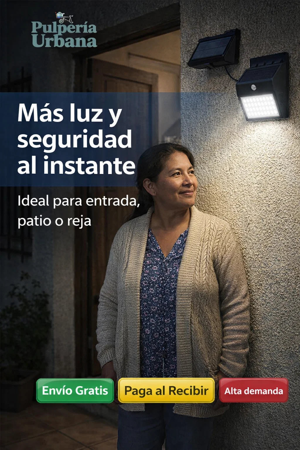 Luces LED solares para exteriores pack de 4 unidades